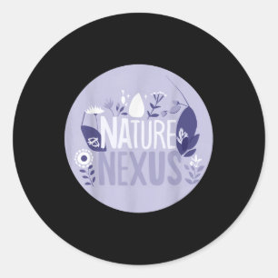 Sticker Rond Nature Nexus - Nature Harmonieuse Pour P De l'envi
