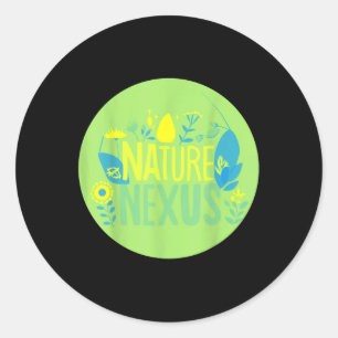 Sticker Rond Nature Nexus - Nature Harmonieuse Pour P De l'envi