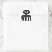 Sticker Rond Naturellement bouché (Sac)