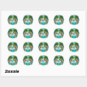 Sticker Rond NatureLovers, Swans (Feuille)