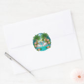 Sticker Rond NatureLovers, Swans (Enveloppe)