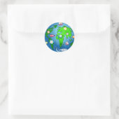Sticker Rond Natures Planète (Sac)