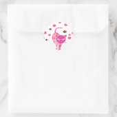 Sticker Rond Naughty Cat (Sac)