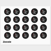 Sticker Rond Naughty I (Feuille)