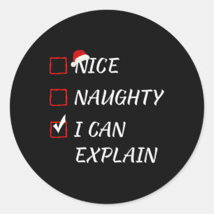 Sticker Rond Naughty I