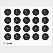 Sticker Rond Naughty I Go Both (Feuille)