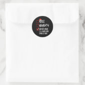 Sticker Rond Naughty Never Mind (Sac)