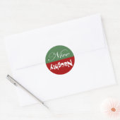 Sticker Rond Naughty ou Nice (Enveloppe)