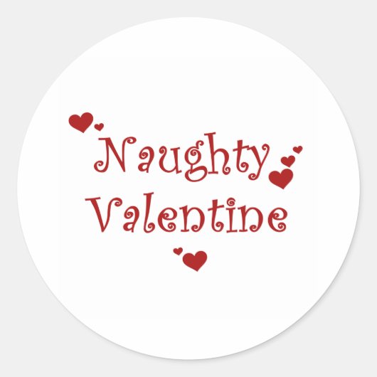 Sticker Rond Naughty Valentine (Devant)
