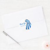 Sticker Rond Nautical Cabana Sailor Birthday (Enveloppe)