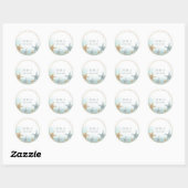 Sticker Rond Nautical Starfish Wedding Favor Envelope Seals (Feuille)