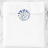 Sticker Rond Nautilus bleu (Sac)