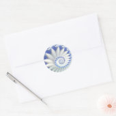 Sticker Rond Nautilus bleu (Enveloppe)