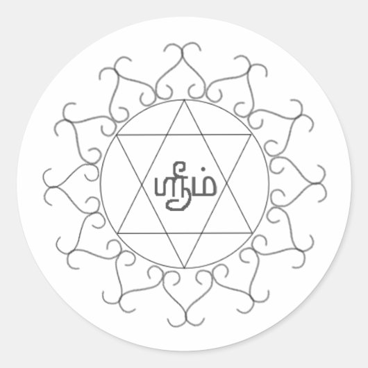 Sticker Rond Navagraha-Kolam_Vendredi (Devant)