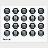 Sticker Rond Navaro Rapids Wall Japonais (Feuille)