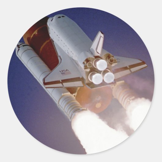 Sticker Rond Navette spatiale Atlantis (Devant)