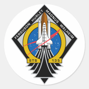 Sticker Rond Navette spatiale Atlantis