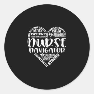 Sticker Rond Navigateur infirmier, appréciation des infirmières