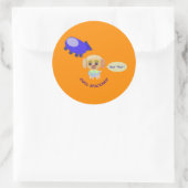 Sticker Rond Navire spatial (Sac)