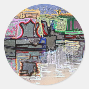 STICKER ROND NAVIRES