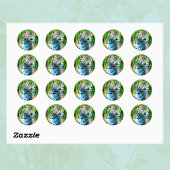 Sticker Rond Nayla le Jaguar