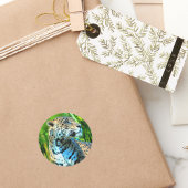 Sticker Rond Nayla le Jaguar