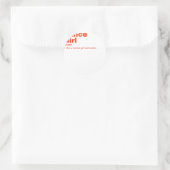 Sticker Rond nce Girl - Danse (Sac)