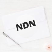 Sticker Rond NDN decal (Enveloppe)