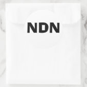 Sticker Rond NDN decal (Sac)