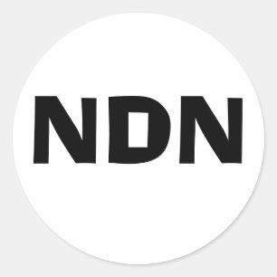 Sticker Rond NDN decal