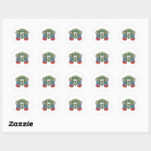 Sticker Rond Né 2 crâne rocheux (Feuille)