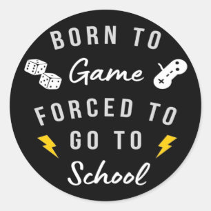 Sticker Rond Né au jeu
