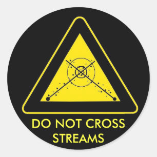 STICKER ROND NE CROISEZ PAS LES COURANTS