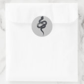 Sticker Rond Ne croyez en personne au serpent du Serpent (Sac)