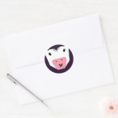 Sticker Rond Ne dites pas Secret Cute Kawaii Cow (Enveloppe)