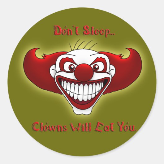 Sticker Rond Ne dors pas... (Devant)