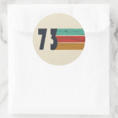 Sticker Rond né en 1973 cadeau d'anniversaire vintage (Sac)