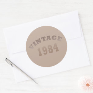 Sticker Rond Né en 1984 vintage 40e anniversaire