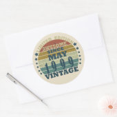 Sticker Rond Né en mai 1999 anniversaire vintage (Enveloppe)