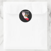 Sticker Rond Ne Garde Pas L'Ours Conception De La République De (Sac)