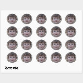 Sticker Rond Ne jamais cesser d'explorer (Feuille)