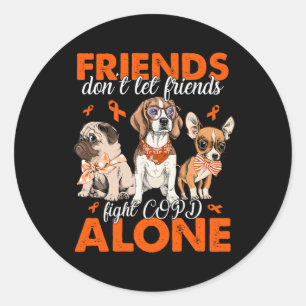Sticker Rond Ne laissez pas les amis combattre les cultures seu