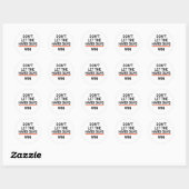 Sticker Rond Ne laissez pas les jours difficiles gagner (Feuille)