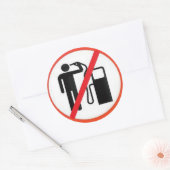 Sticker Rond Ne le faites pas (Enveloppe)