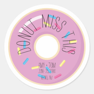 Sticker Rond Ne manquez pas ceci MARIAGE