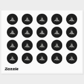 Sticker Rond Ne Marche Pas Sur Moi (Feuille)