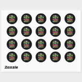 Sticker Rond Ne Math Pas Magique Professeur De Mathématiques Re (Feuille)