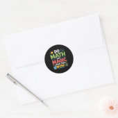 Sticker Rond Ne Math Pas Magique Professeur De Mathématiques Re (Enveloppe)