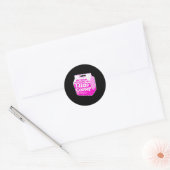 Sticker Rond Ne me déteste pas juste parce que je suis un peu p (Enveloppe)