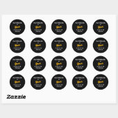 Sticker Rond Ne me donne pas de bière (Feuille)